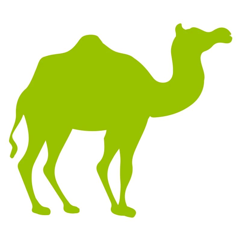 Glowing Camel Silhouette