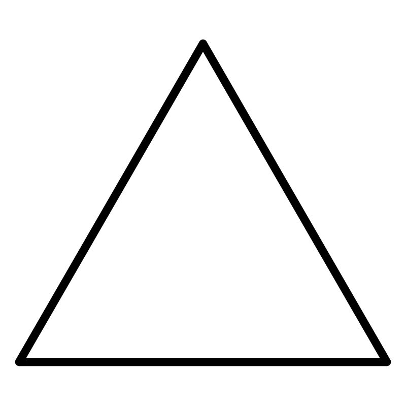 Triangle symbolique équilatéral