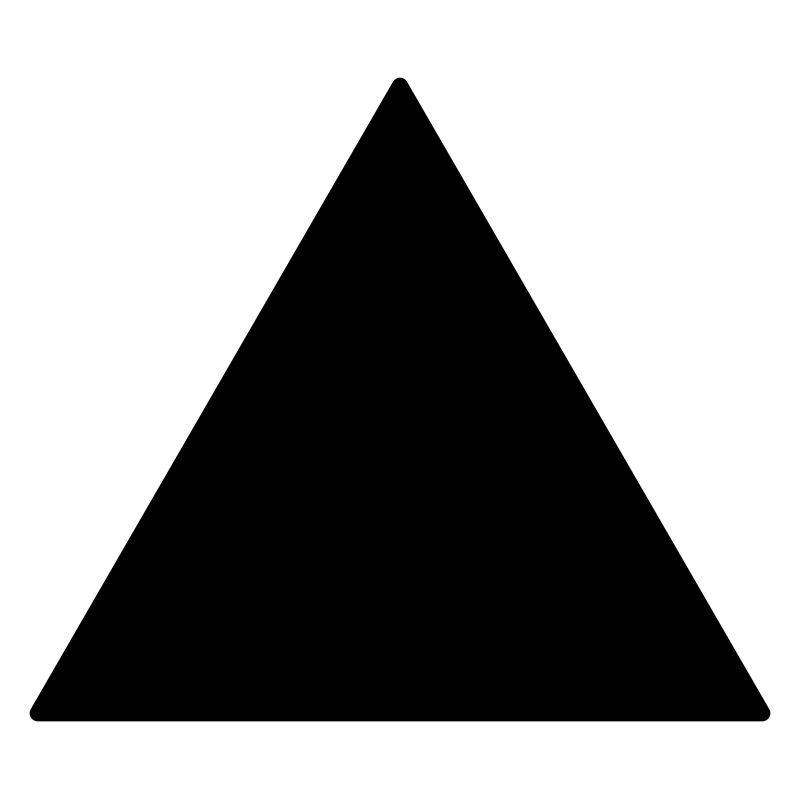 Symbol triangle equilateral black