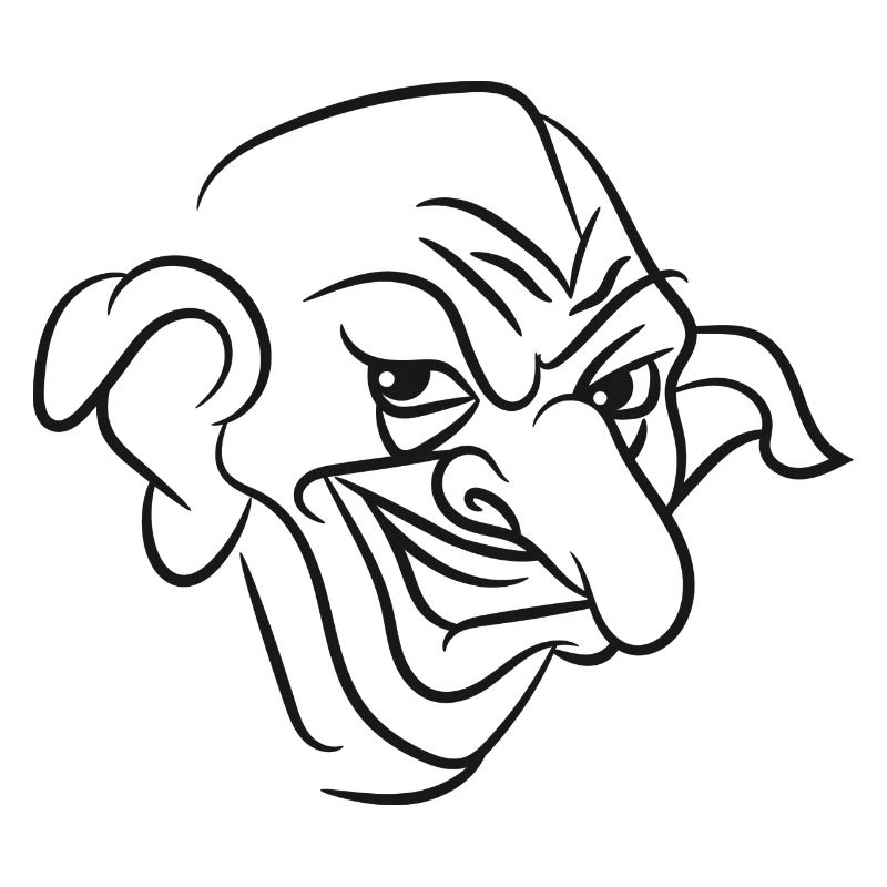 troll gefaehrlich cartoon grimmig maerchen wald fa