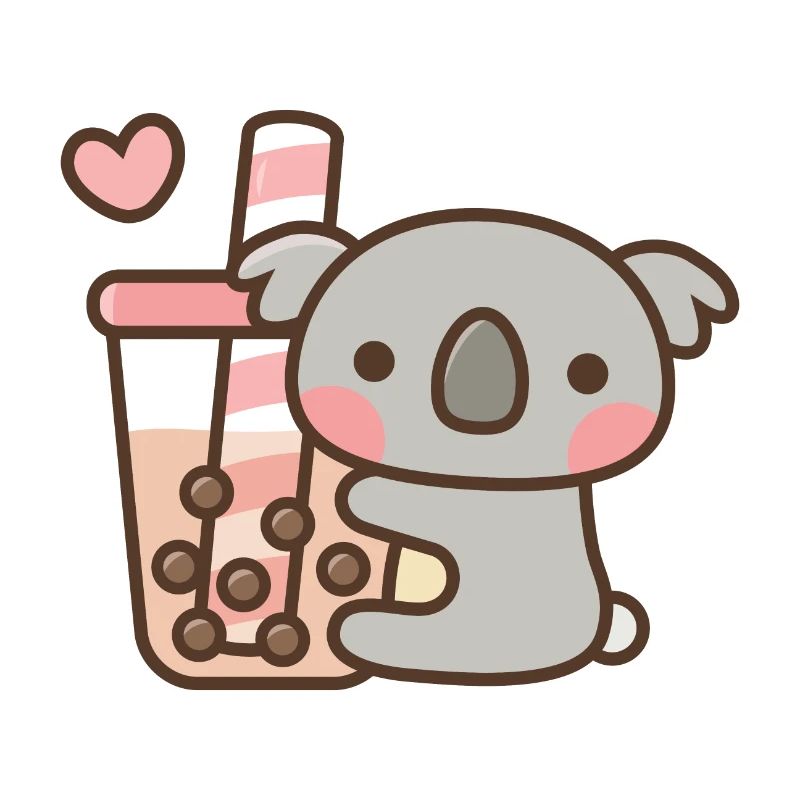 Koala und Bubble Tea