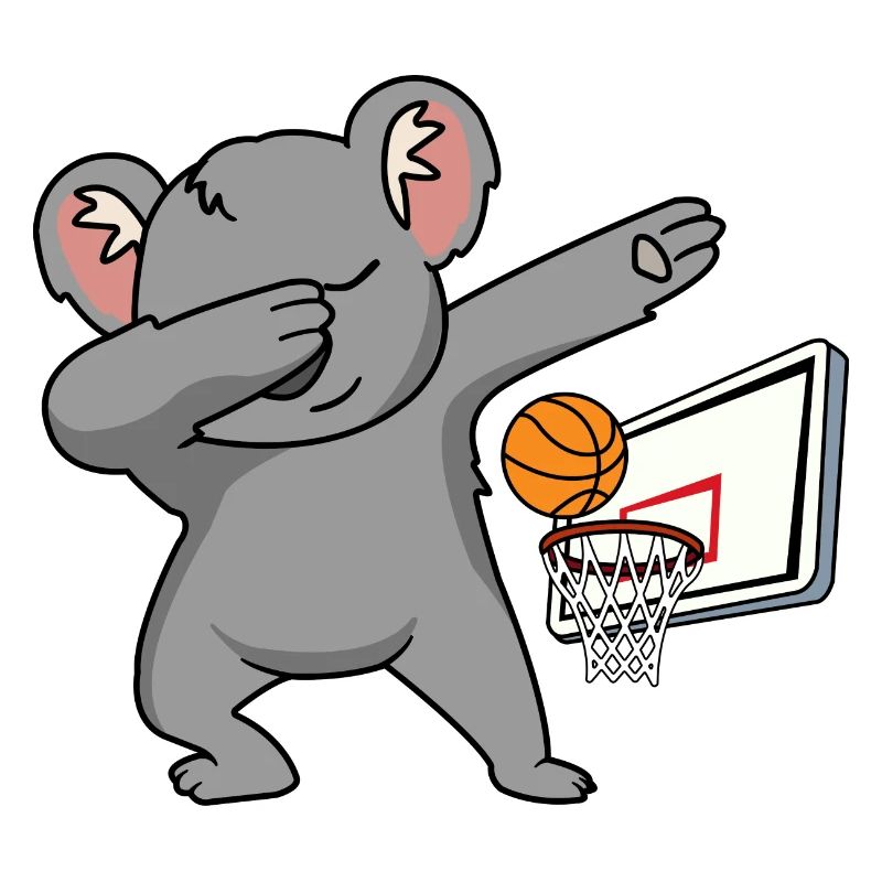 dab dabbing koala basketball downunder bball comic