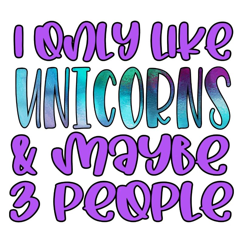 Einhorn Spruch Unicorn Pferd Regenbogen Fee
