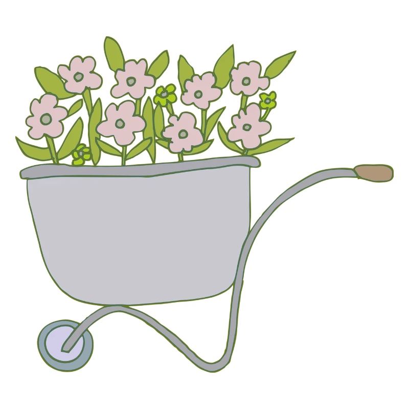 Wheelbarrows Flowers