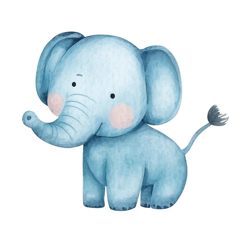Elefant Watercolour