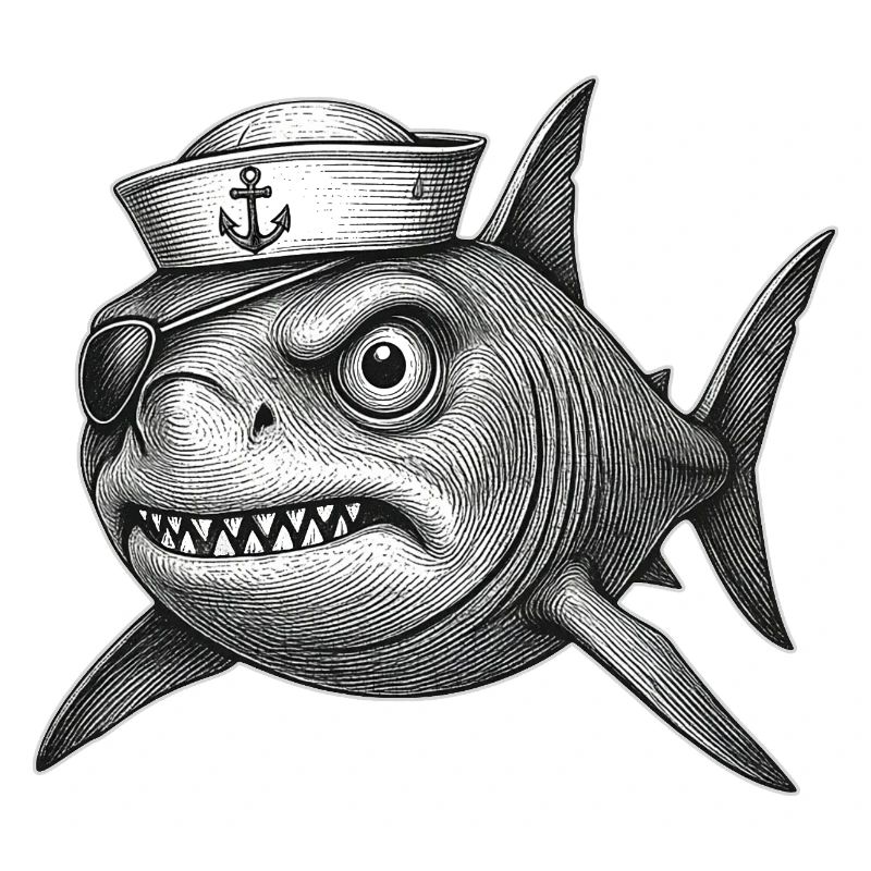 Der mürrische Captain Haifisch