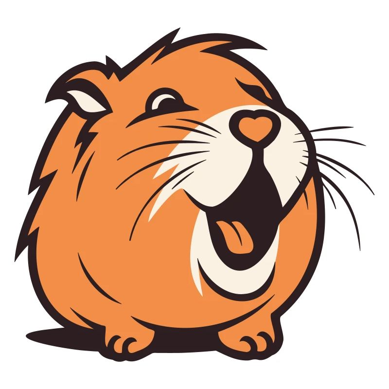 Cheerful Capybara / Guinea Pig / Hamster – Heart