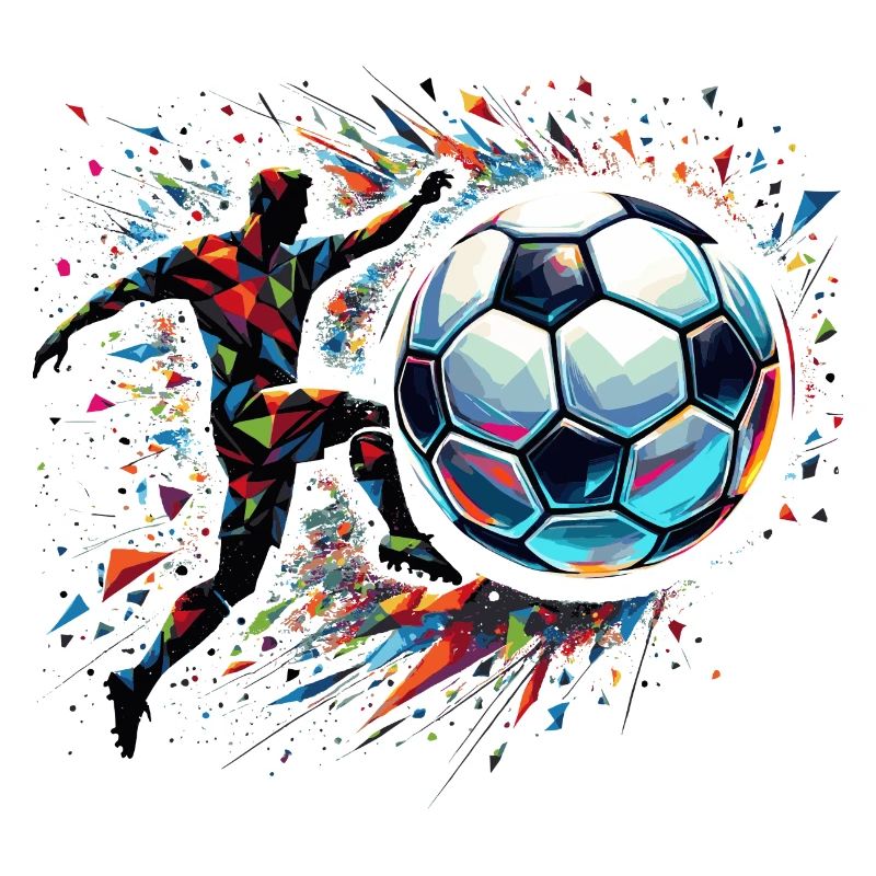 dynamic soccer player playing soccer