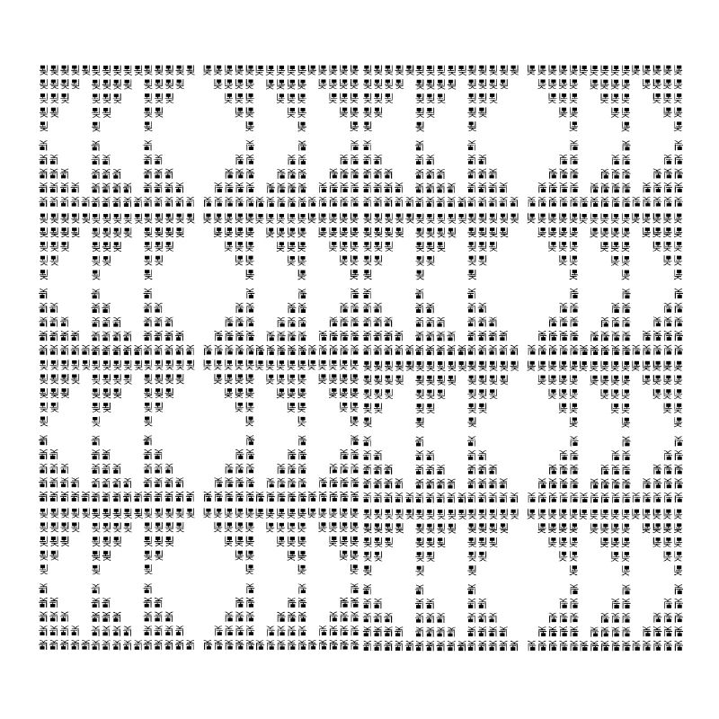 Einzigartiges D-Muster
