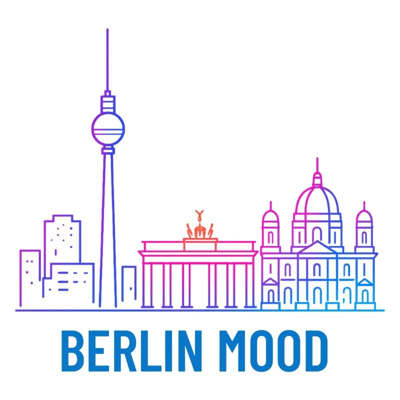 Berlin Mood Neon Skyline
