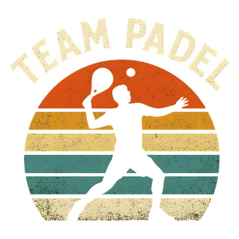 Team Padel Rétro Coucher Soleil