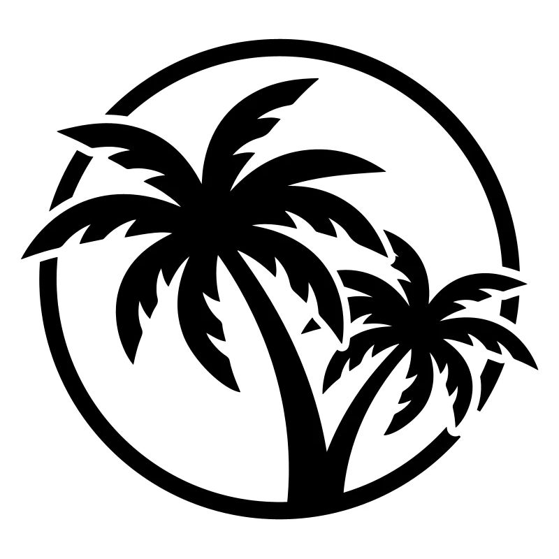 Plage symbole de Palm Tree