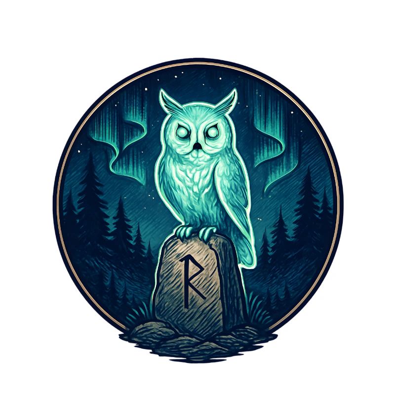 Nachtwald Eulen-Runeemblem
