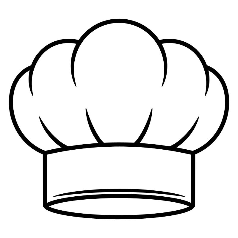 Conception d’icônes vectorielles de chapeau de chef