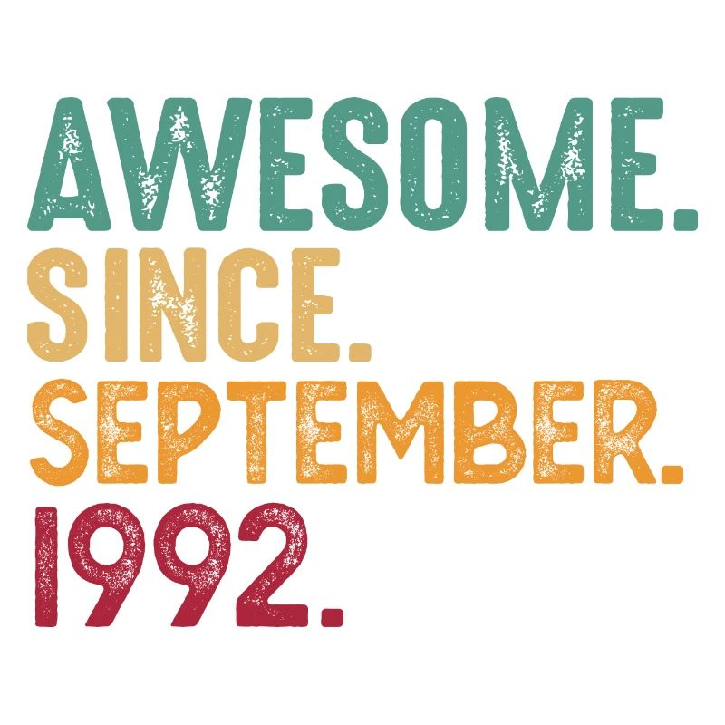 September 1992 - 30. Geburtstag Geschenk. Awesome.