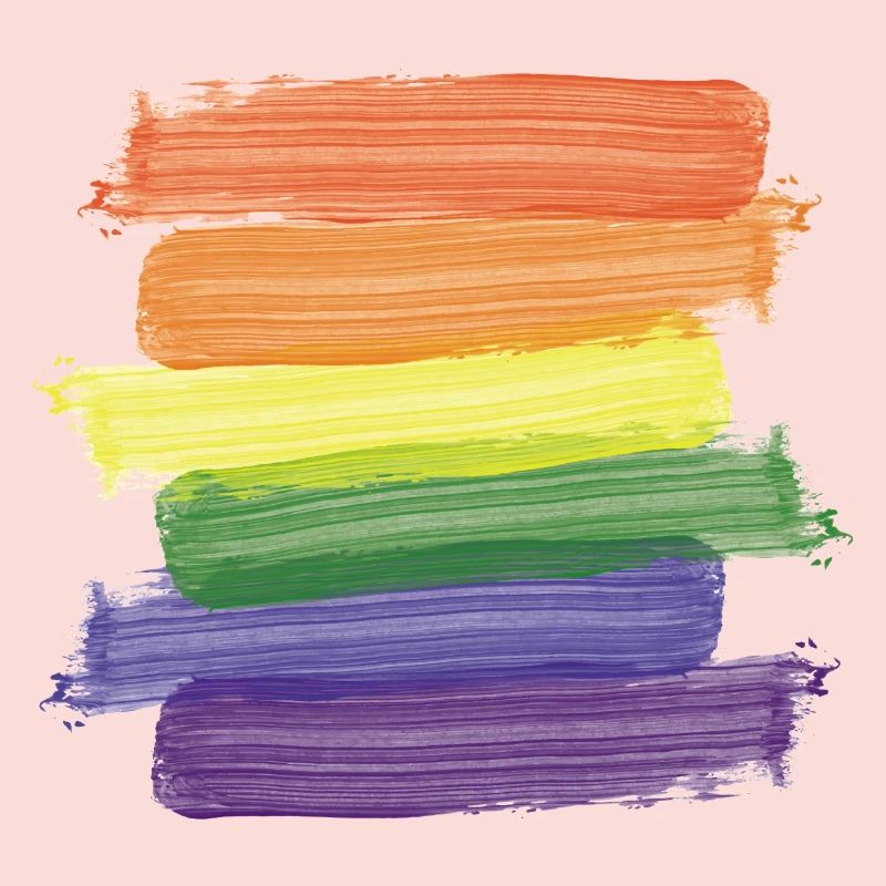 Rainbow Paint Brushes (Strokes)