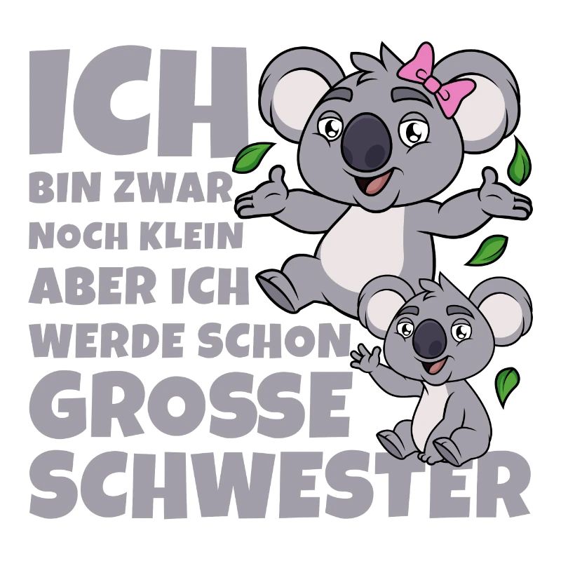 Große Schwester Koala Koalas Geschwister Mädchen