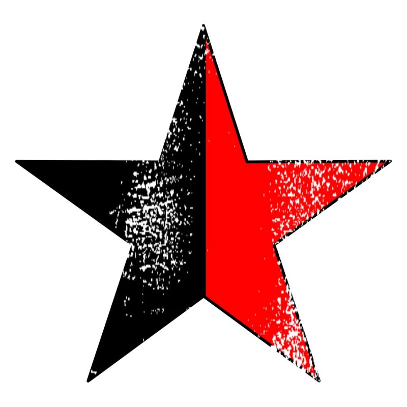 Stern schwarz-rot