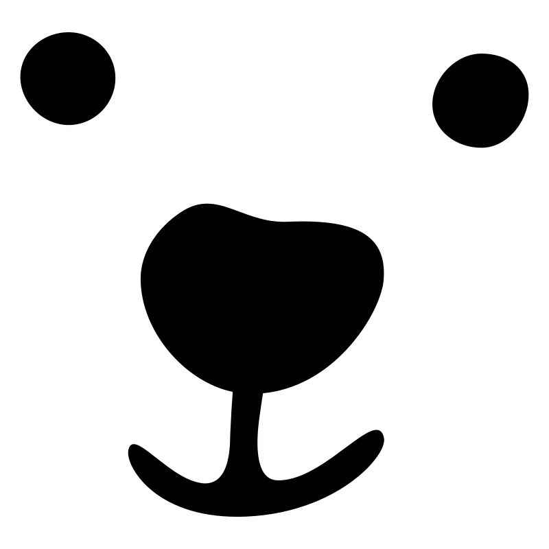 Polar Bear Face Christmas Gift Idea Kid Comic