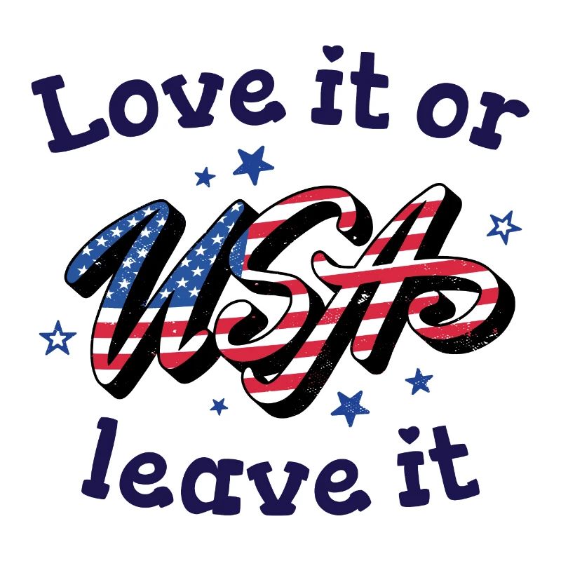 Liebe es oder lass es USA Flagge Amerika