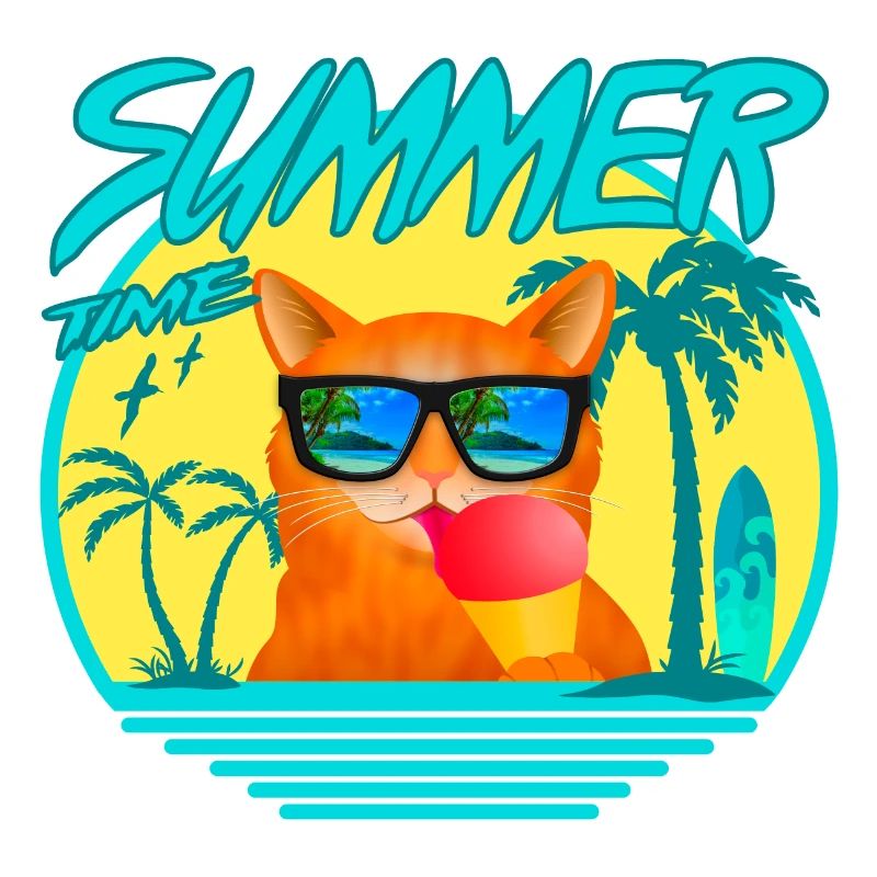 SUMMERCAT WITH ICE