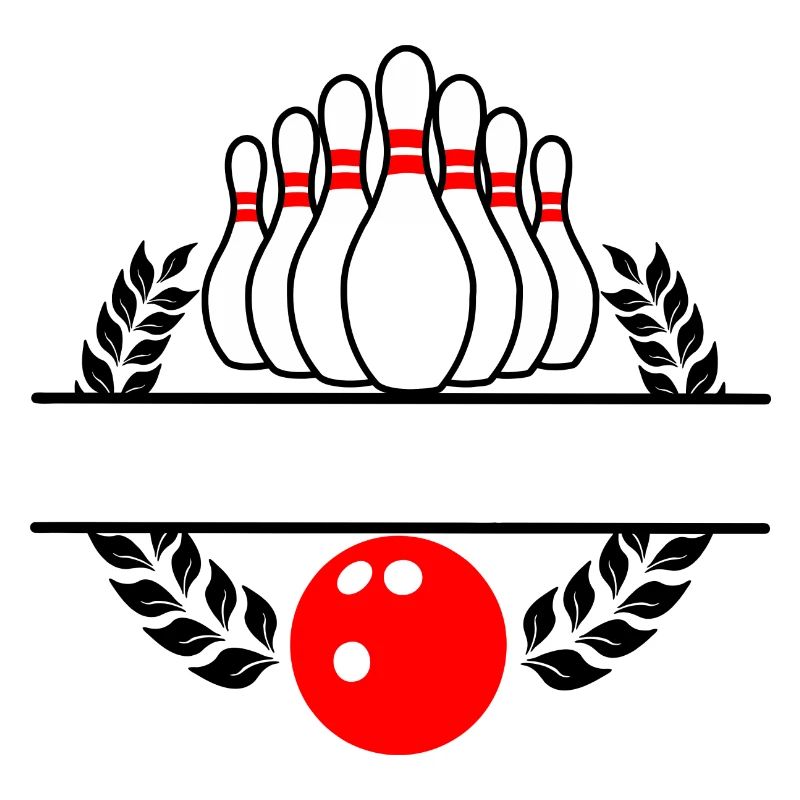 Bowling Lorbeerkranz Rotes Bowling