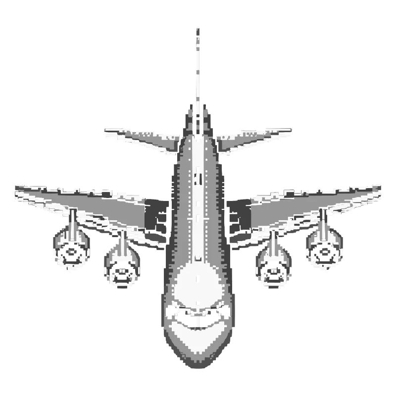 Flugzeug Pixel Kunst