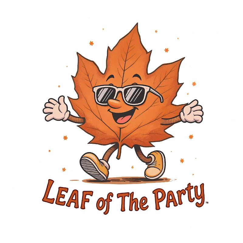 Blatt der Party Happy Fall Ernte Herbstblatt