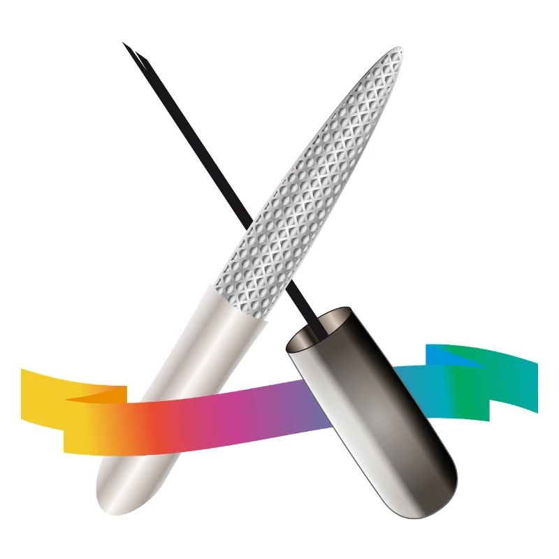 Outils de manucure avec illustration dégradée