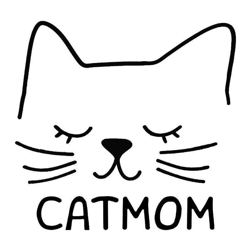 Silhouette de maman chat Chat Maman Silhouette Dessin au trait