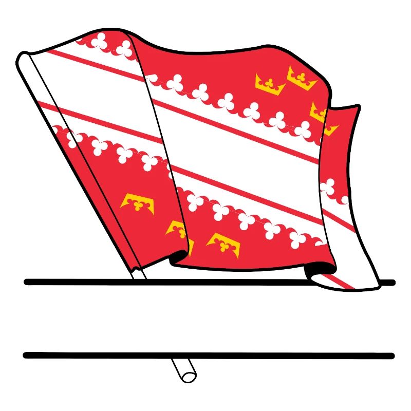 Alsace flag with text box