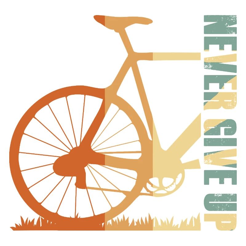 Conception de la silhouette du vélo en pente