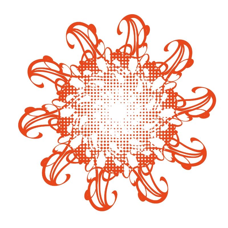 Random patterns rotated and dotted