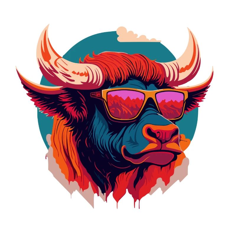 Bison feu de forêt