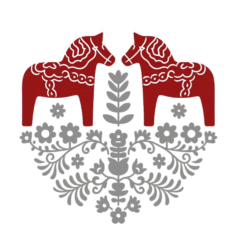 Dala Horse – Scandinavian Folklore in Grey