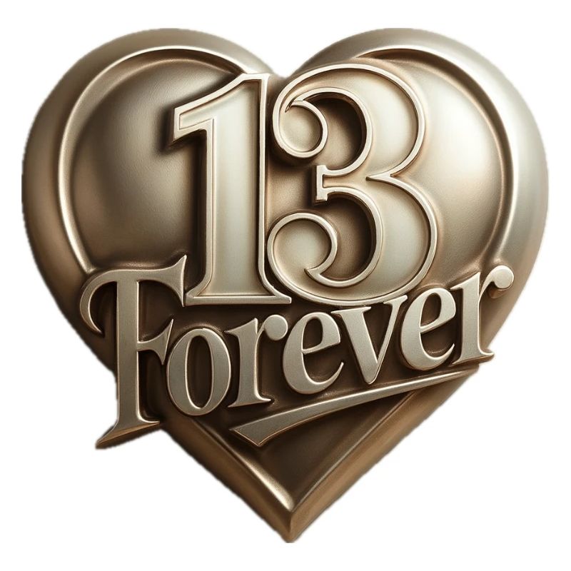 13forever in Herzform