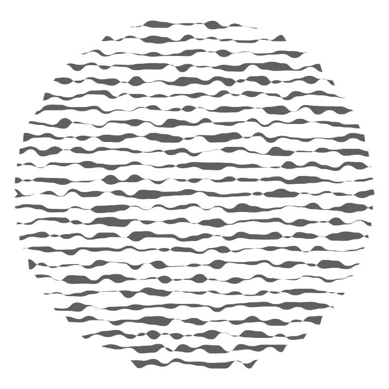 Écho du cercle ondulé