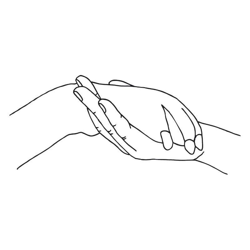 Hand mit Pfote
