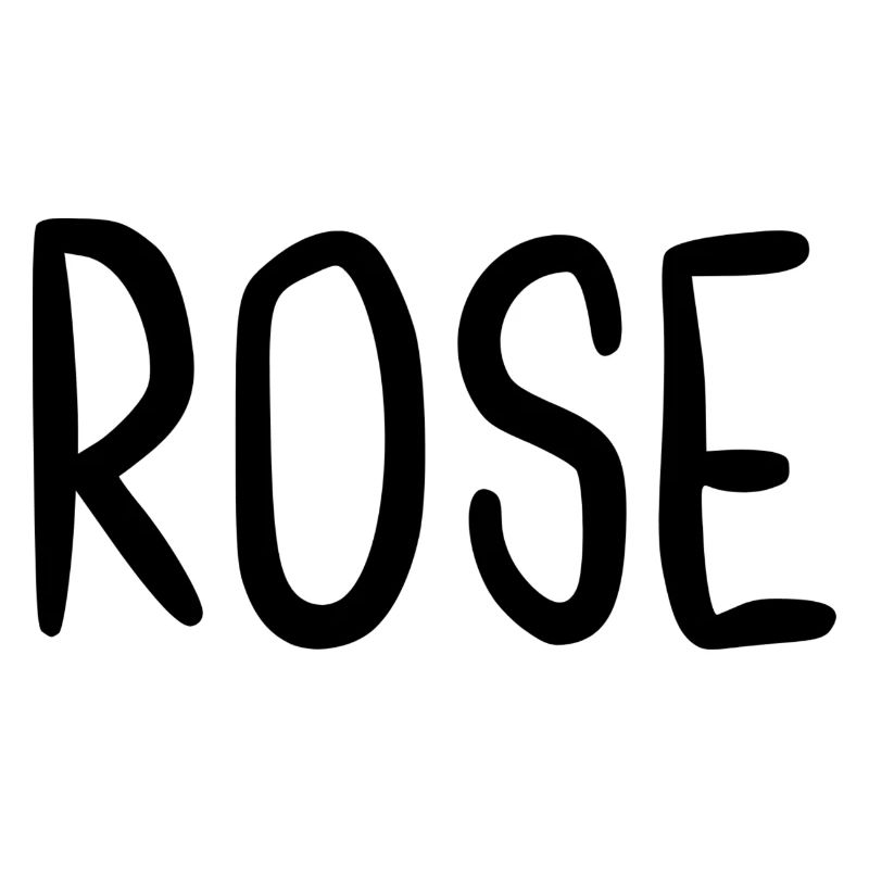 Rose Custom Name Font Text Birthday