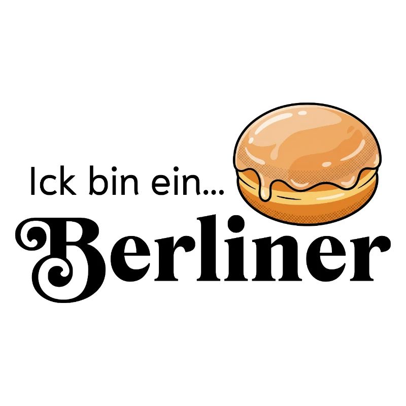 Ick bin ein Berliner Statement Kult Kostüm