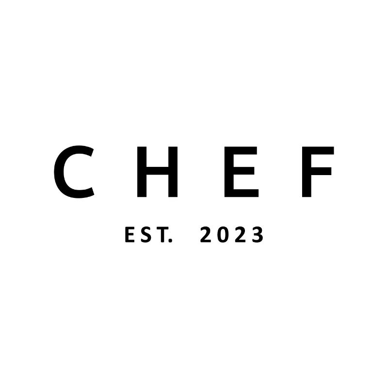 Chef Est. 2023 Absolvent Koch Culinary Art Student