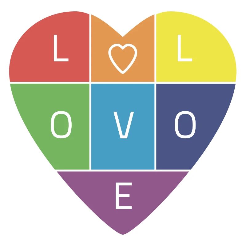 Regenbogen-Liebe
