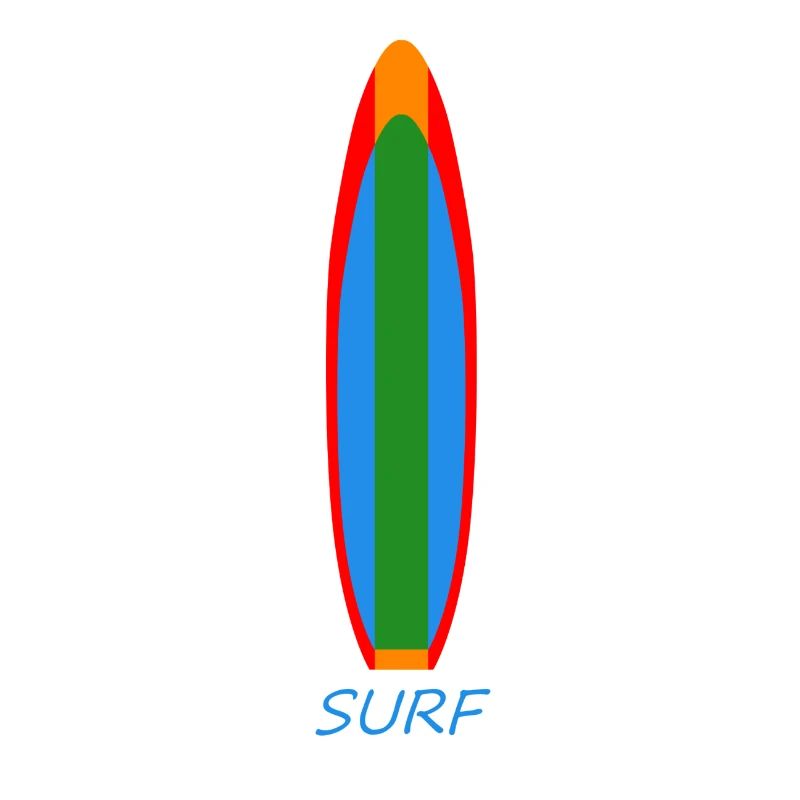 Surfshirt Surfboard