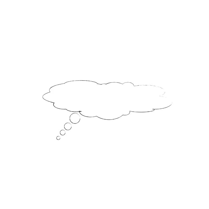 Speech Bubble/ Sprechblase/ Denkblase