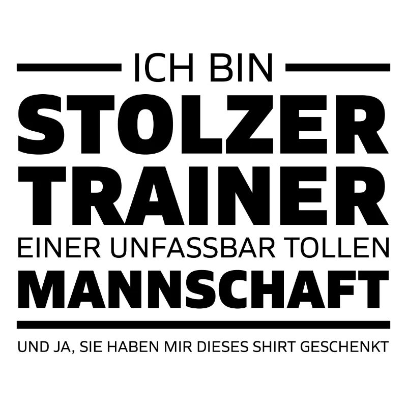 Ich bin stolzer Trainer Coach Geschenk