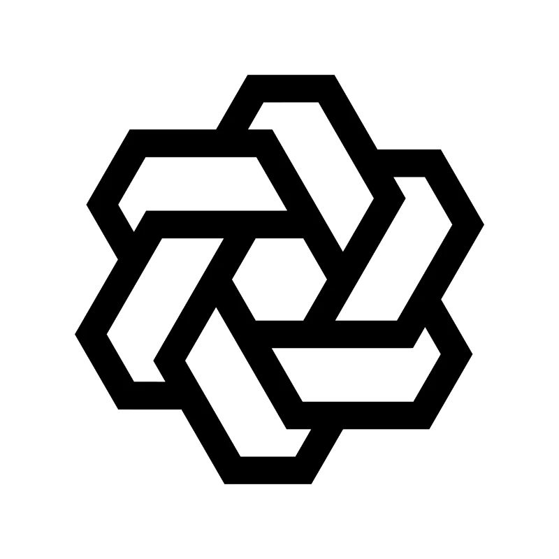 Logo cercle hexagonal