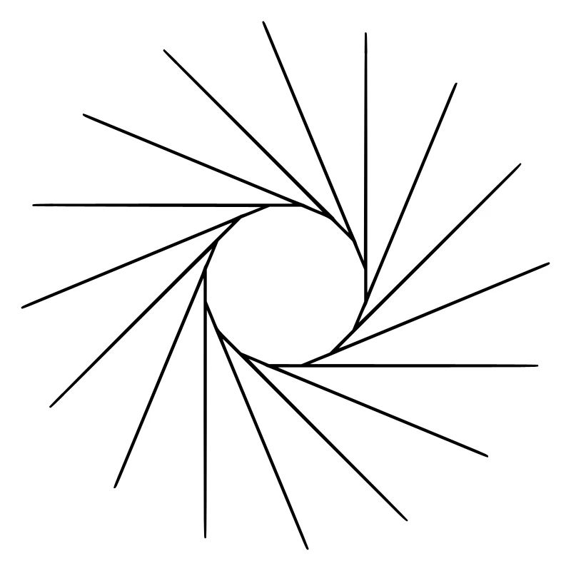 C’est une forme cool, comme un soleil.