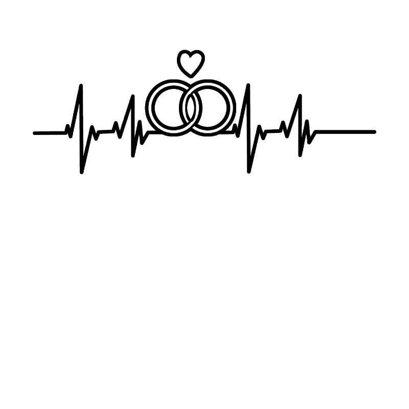 Ekg Ringe Ehepaar Hochzeit Geschenk