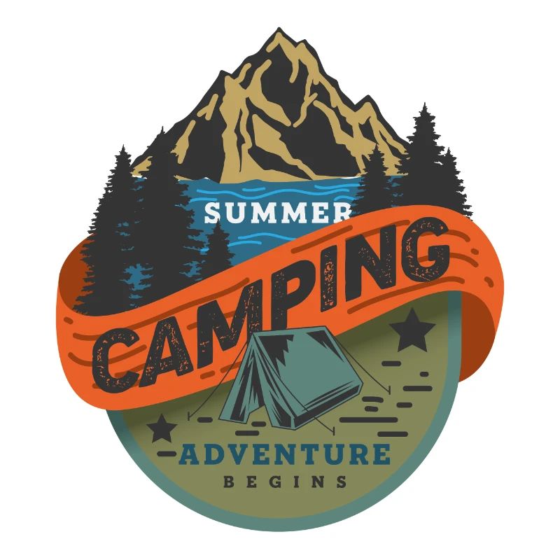 Sommer Camping Abenteuer beginnt