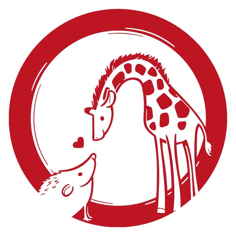 Amour de girafe et hérisson